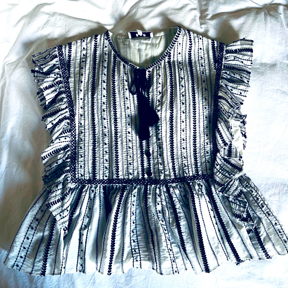 Sea New York peplum sleeveless top size 6